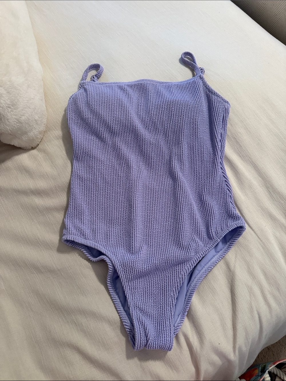 Kona Sol Lavender Textured One-Piece Swimsuit